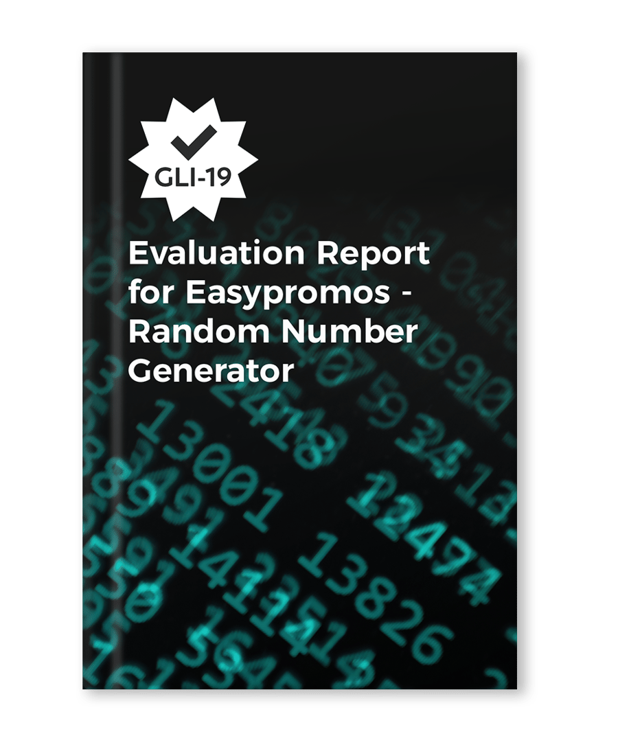Official certification report of Easypromos RNG